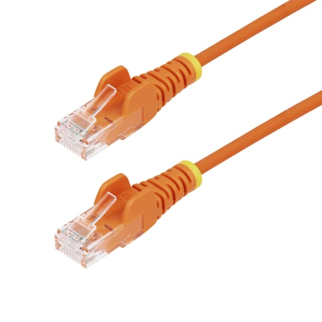 StarTech.com 1m Orange Slim CAT6 Ethernet Cable. Snagless. 100W PoE. U