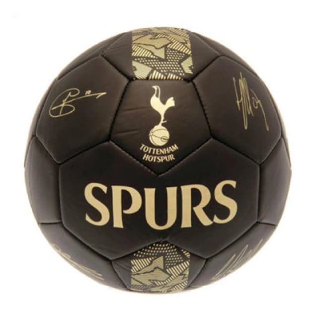 Tottenham Hotspur Fc Phantom Signature Football Matt Black/gold (1)