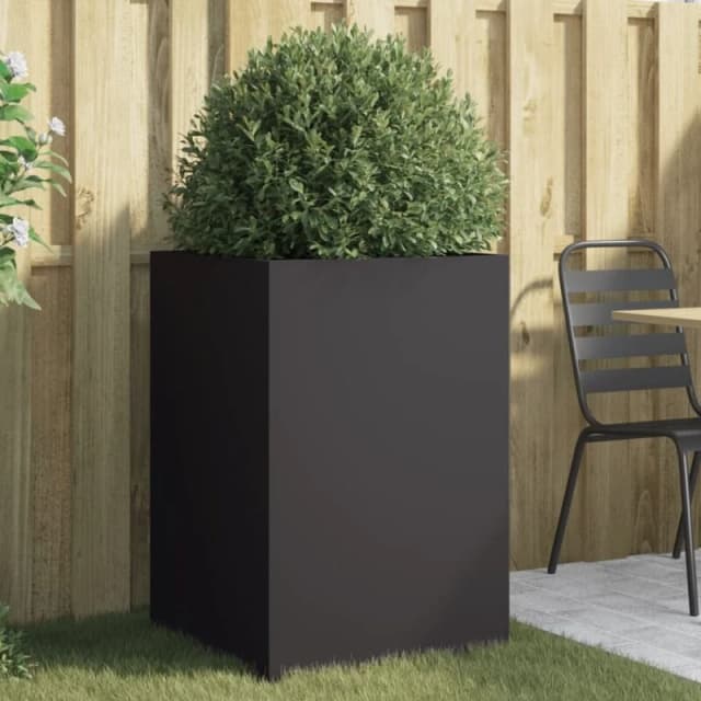 VIDAXL Planter Black 52x48x75cm Steel Vidaxl 8721012364417