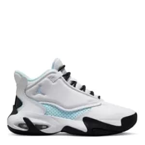 Jordan Jordan Max Aura 4 (Gs), White/Ice Blue-Black, size: 4, Unisex, Shoes grade school, DQ8404-140