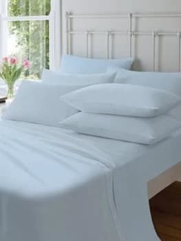 Catherine Lansfield Soft N Cosy Brushed Cotton Extra Deep King Size Fitted Sheet - Blue