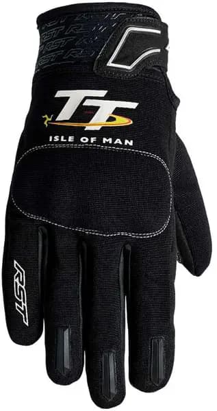 RST Iom TT Team Evo Ce Mens Glove Black White 12