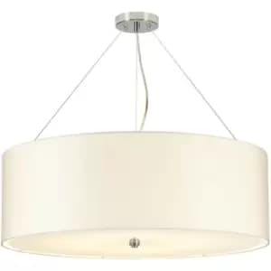 Elstead - LightBox Pearce 30" Cylindrical Pendant with Polished Chrome Ceiling Pan
