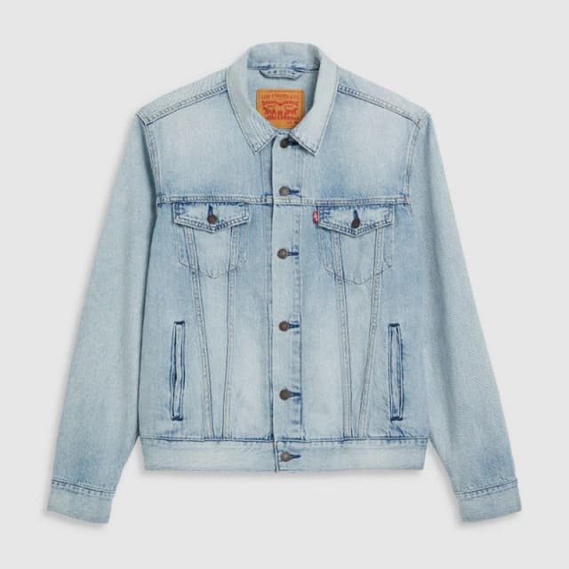 Levis Mens Truckr Denim Jacket Build A House male S