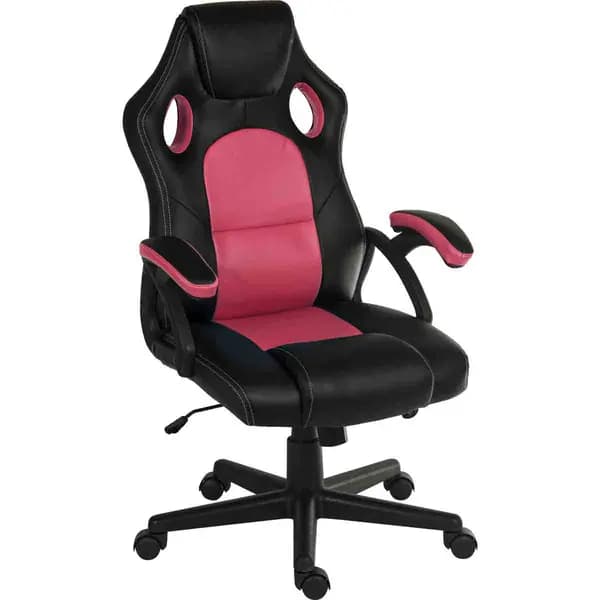 Teknik Kyoto Contemporary Gaming Chair With Fixed Arms Pink - 6996