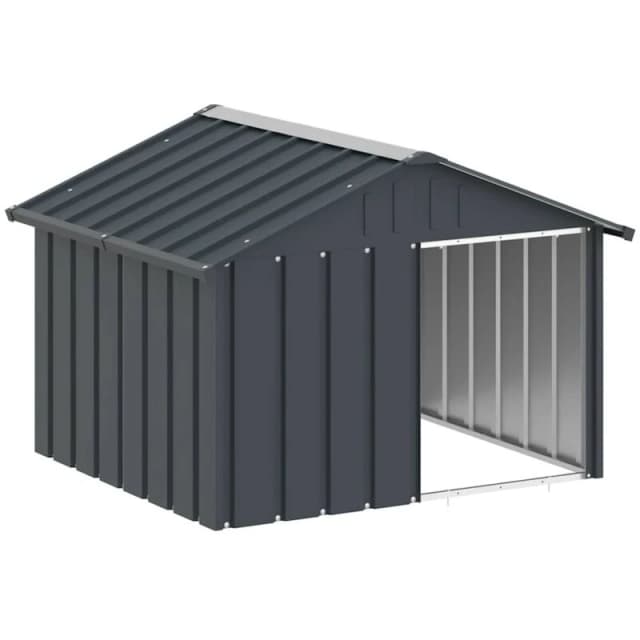 VIDAXL Vidaxl - Dog House Anthracite 116.5x103x81.5cm Galvanised Steel 8720286902462