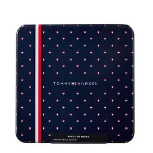 Tommy Hilfiger Tommy Socks Four Pack Tin Box - Blue