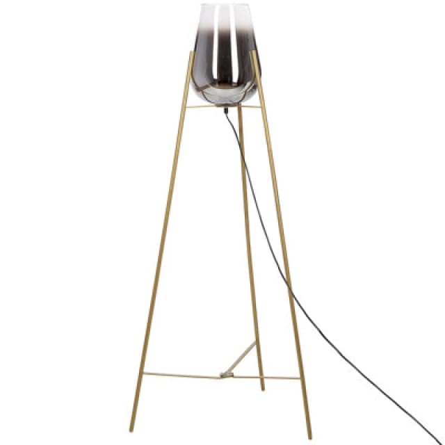 Beliani Floor Lamp Mena Metal Gold