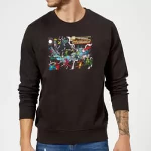 Justice League Crisis On Infinite Earths Cover Sweatshirt - Black - M - Black