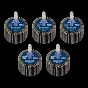 Sealey Flap Wheel 40 x 30mm 80Grit 6mm Shaft - Pack of 5 - FW4030805