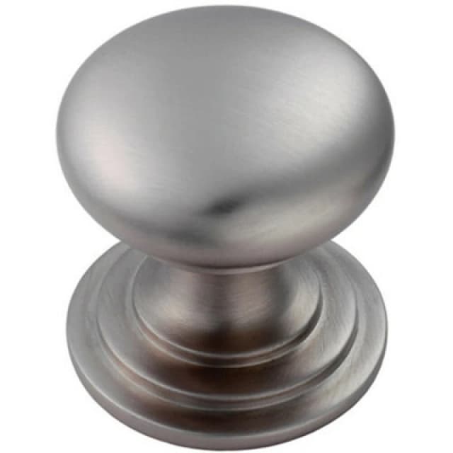 Loops Victorian Round Cupboard Door Knob 25mm Dia Stainless Steel Cabinet Handle Metallics unisex