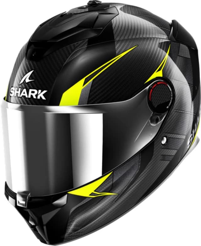 Shark Spartan GT Pro Kultram Carbon Helmet, black-yellow, Size L for Men