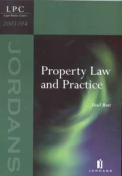 Property Law and Practice by Paul Butt and College of Law Book