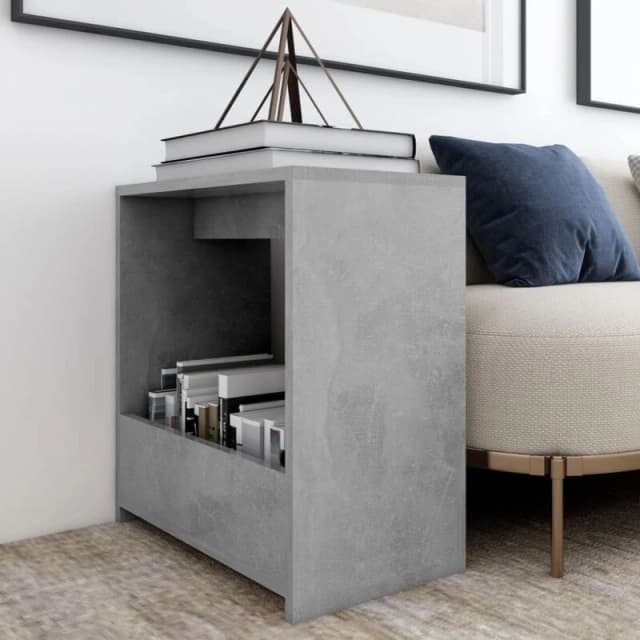 VIDAXL Vidaxl - Side Table Concrete Grey 50x26x50cm Engineered Wood 8720286558928