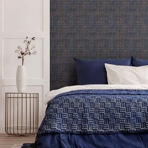 Arthouse Country Tweed Wallpaper Navy