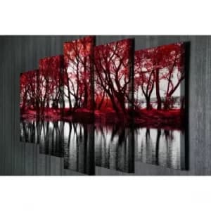 BC007 Multicolor Decorative Canvas Painting (5 Pieces)