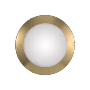 Moon Lifestyle Simple Flush Ceiling Light Gold, 2x E27
