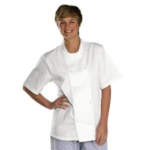 Click Workwear Chefs Jacket Short Sleeve Large White Ref CCCJSSWL Up