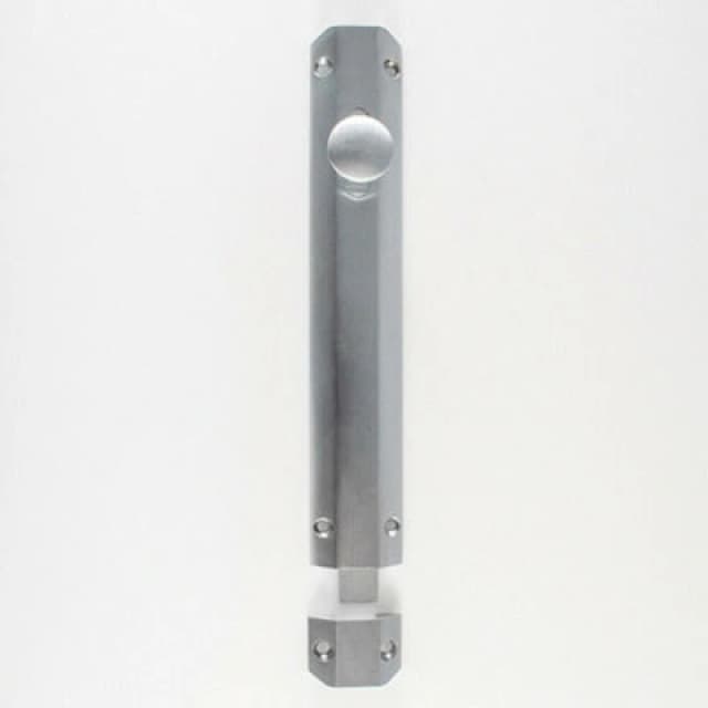 Loops Surface Mounted Flat Sliding Door Bolt Lock 202 x 36mm Satin Chrome Multi unisex
