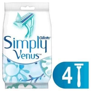 Gillette Simply Venus 2 Womens Disposable Razors 4 Count