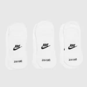 Nike White Everyday Plus Cushioned 3 Pack