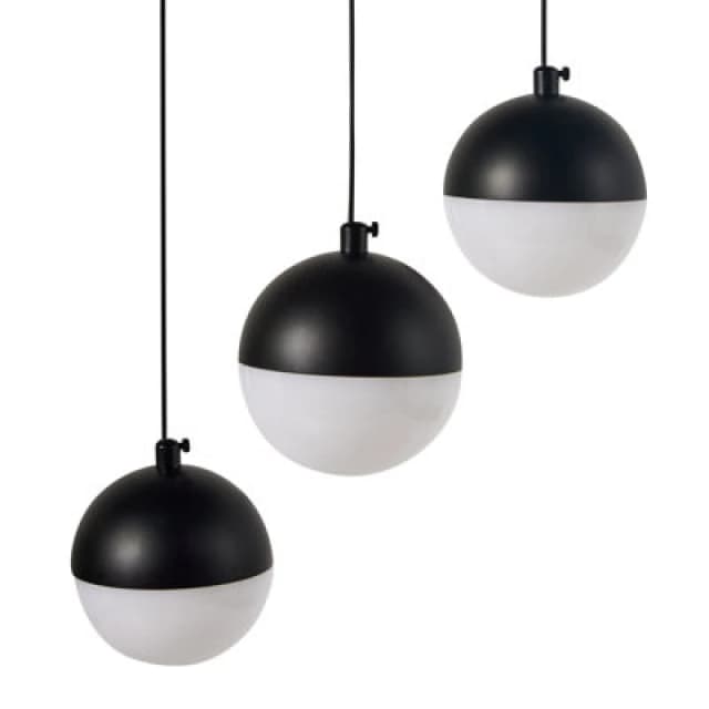 Beliani LED Pendant Lamp Ankobra Metal Black