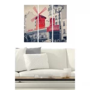 MDF204881806 Multicolor Decorative MDF Painting (3 Pieces)