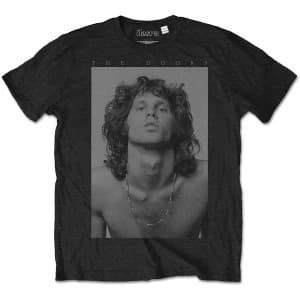 The Doors - Jim Beads Boyfriend Unisex Large T-Shirt - Black