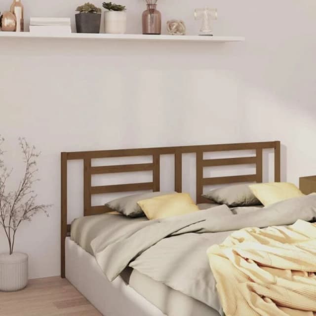 VIDAXL Bed Headboard Honey Brown 186x4x100cm Solid Pine Wood Vidaxl 8720287007197