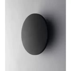 Fan Europe AMON Outdoor ED Flush Wall Light Black, IP54 360lm 4000K 13.5x4cm