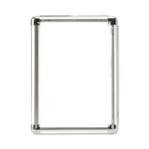 5 Star Facilities A3 Clip Display Frame Aluminium with Fixings Front Loading 297x13x420mm Silver