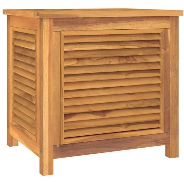 VIDAXL Vidaxl - Garden Storage Box with Bag 60x50x58cm Solid Wood Teak 8720845750039