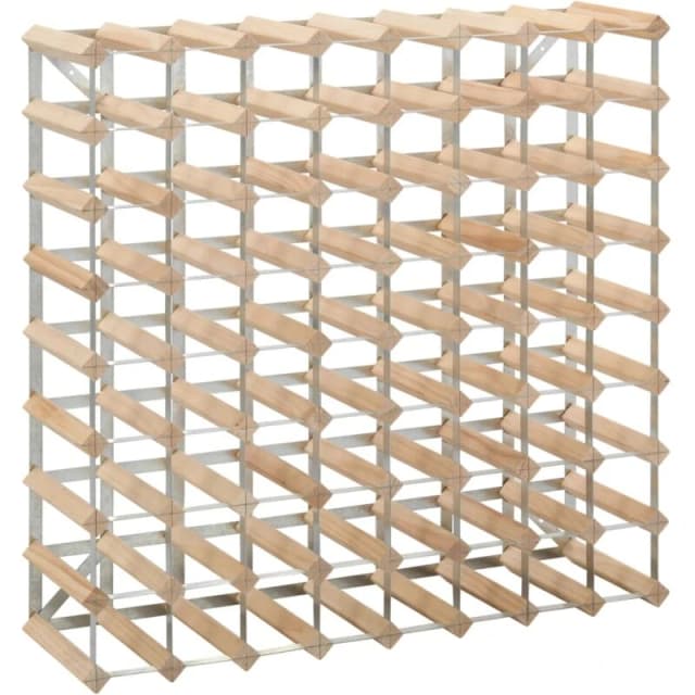 VIDAXL Wine Rack for 72 Bottles Solid Pinewood Vidaxl 282471