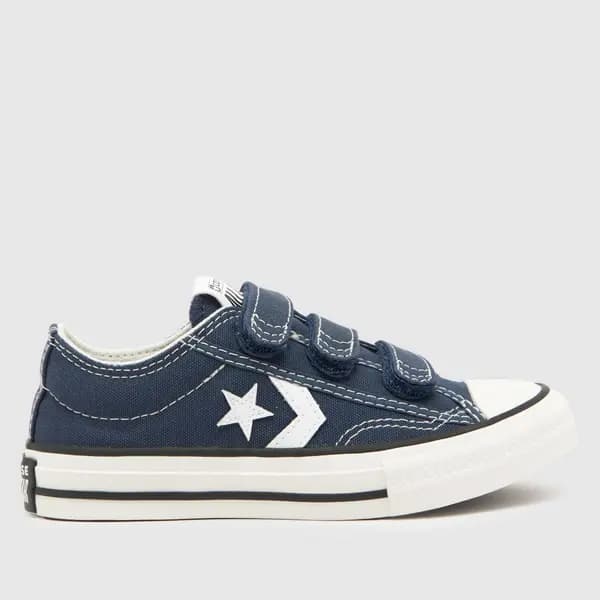 Converse navy & white star player 76 v Boys Junior trainers Navy/White UK 11 (EU 28½)