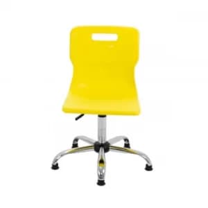 TC Office Titan Swivel Senior Chair with Glides 435-525mm, Yellow