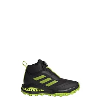 adidas FortaRun BOA All Terrain Running Shoes Kids - Core Black / Semi Solar Slime