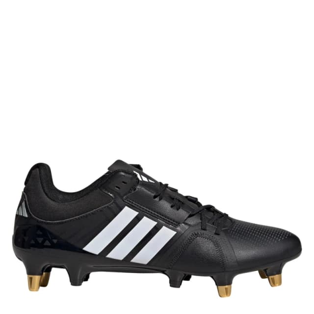 adidas RS15 Avaglide Womens Soft Ground Rugby Boots Black/White female 4 (36.7)