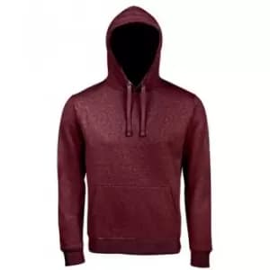 SOLS Unisex Adults Spencer Hooded Sweatshirt (L) (Heather Oxblood)