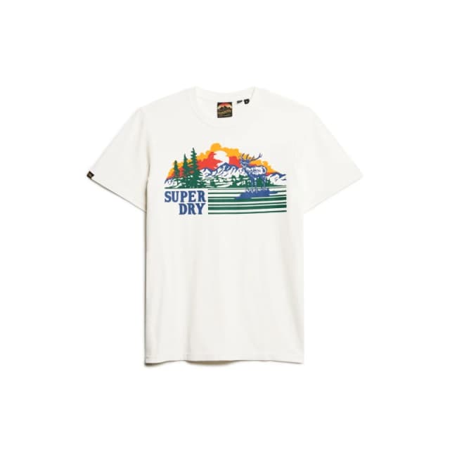 Superdry Graphic T Sn44 Regular Fit T-Shirts Small White 59805501350