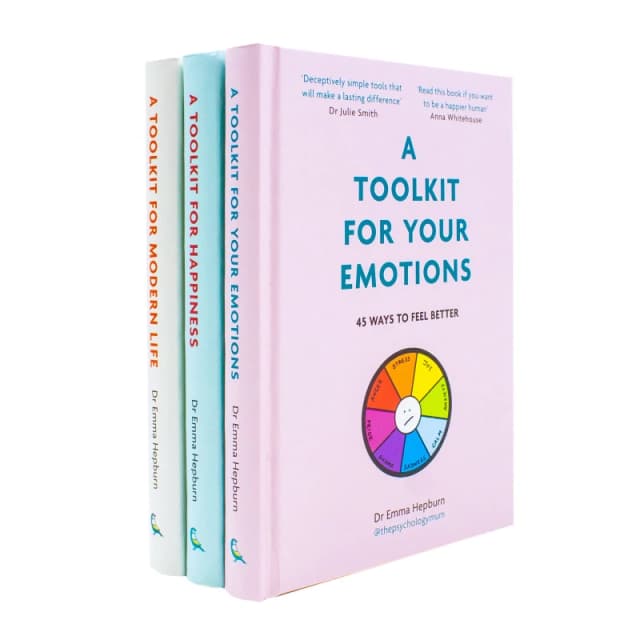 Dr Emma Hepburn 3 Books Collection Set (A Toolkit For Happiness, A Toolkit For Mordern life, A Tookit For Your Emotions) Dr Emma Hepburn Books