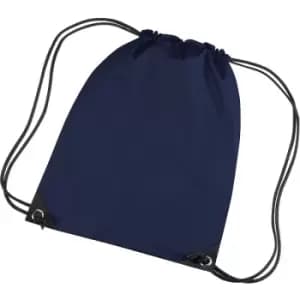 Premium Gymsac Water Resistant Bag (11 Litres) (One Size) (French Navy) - Bagbase