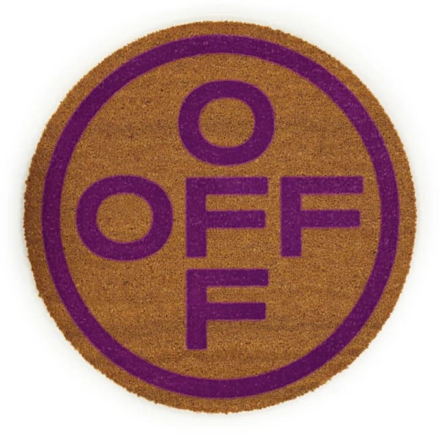 Off White Door Mat Brown Aubergine unisex One Size