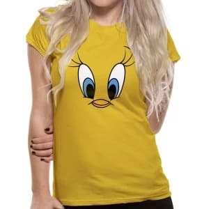 Looney Tunes - Tweety Face Womens XX-Large T-Shirt - Yellow