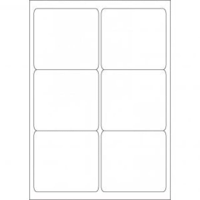 ValueX Multipurpose Label 99.1x93.1mm 6 Per A4 Sheet White (Pack 600)