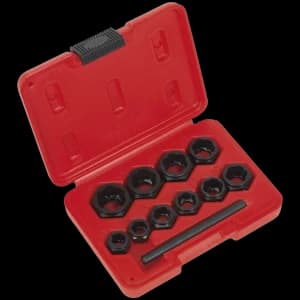 Sealey 10 Piece Spanner Type Bolt Extractor Set