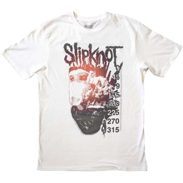 Slipknot Mens The End, So Far Cotton T-Shirt in White Size: Medium White Male M