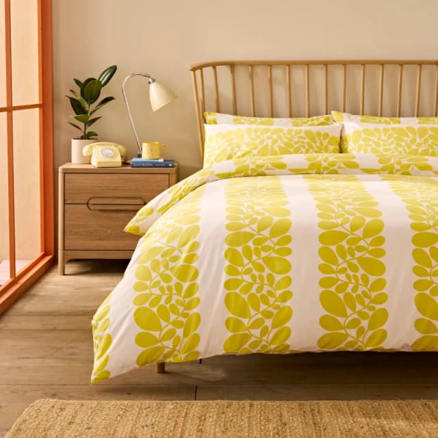 Orla Kiely Sycamore Stripe Duvet Cover Bedding Set Charcoal