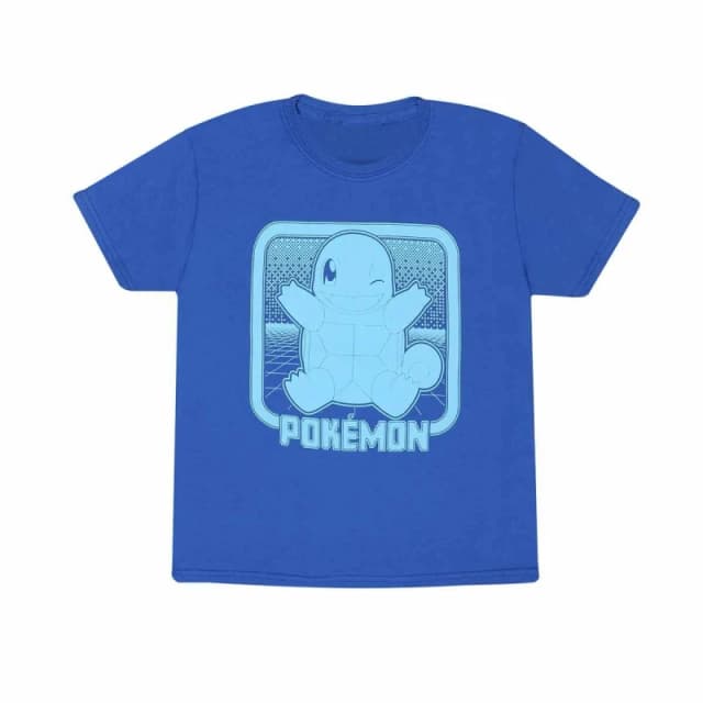 Pokemon Squirtle Retro T-Shirt Blue unisex