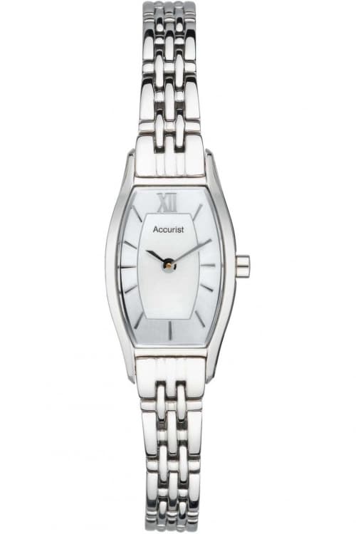 Silver 'Accurist Tonneau Bracelet' Watch - LB1282PX