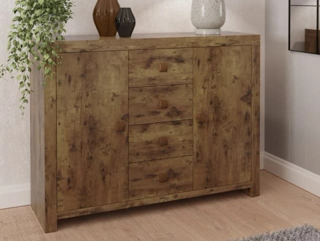GFW GFW Jakarta 2 Door 4 Drawer Sideboard - Mango Wood Effect